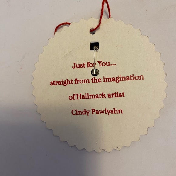 Hallmark Beaded Candy Cane Pin by Artist Cindy Pawlyshn New on Card GR8 Gift - Picture 7 of 15